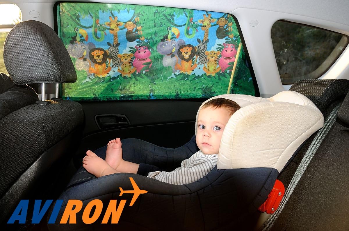 2 NEW EXTRA LARGE CURVED Car Window SideRear Seat Sun Screen/Shades