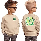 AG AGUU St. Patricks Day Sweatshirt for Toddler Boy Girl In My Lucky Era Shirt Baby Shamrock Pullover Clover Top Clothes