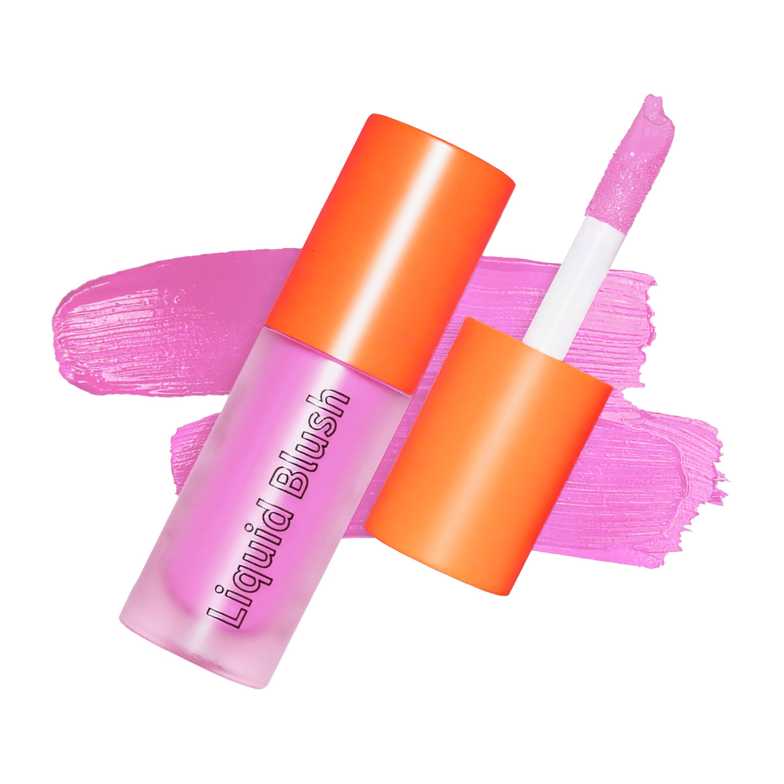 Liquid Blush, Long-lasting & Blendable Liquid Blush for High-Pigment Color, Achieve a Soft, Dewy, Healthy Natural Finish (01-Pink, 0.2 Ounce)