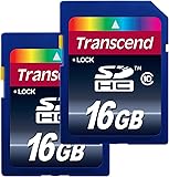 Transcend 16 GB twin pack Premium SDHC Memory Card, FFP