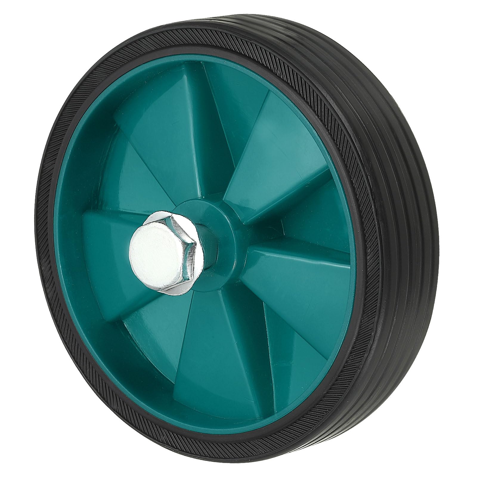 PATIKIL 5" Air Compressor Wheels, Universal Air Compressor Wheel Replacement Part, Air Compressor Replacement Wheels with Screw & Nut 0.5" Dia Hole for Easy Mobility, Lake Blue