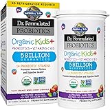 Garden of Life Dr. Formulated Probiotics Organic Kids+ Plus Vitamin C & D - Berry Cherry - Gluten, Dairy & Soy Free Immune & 