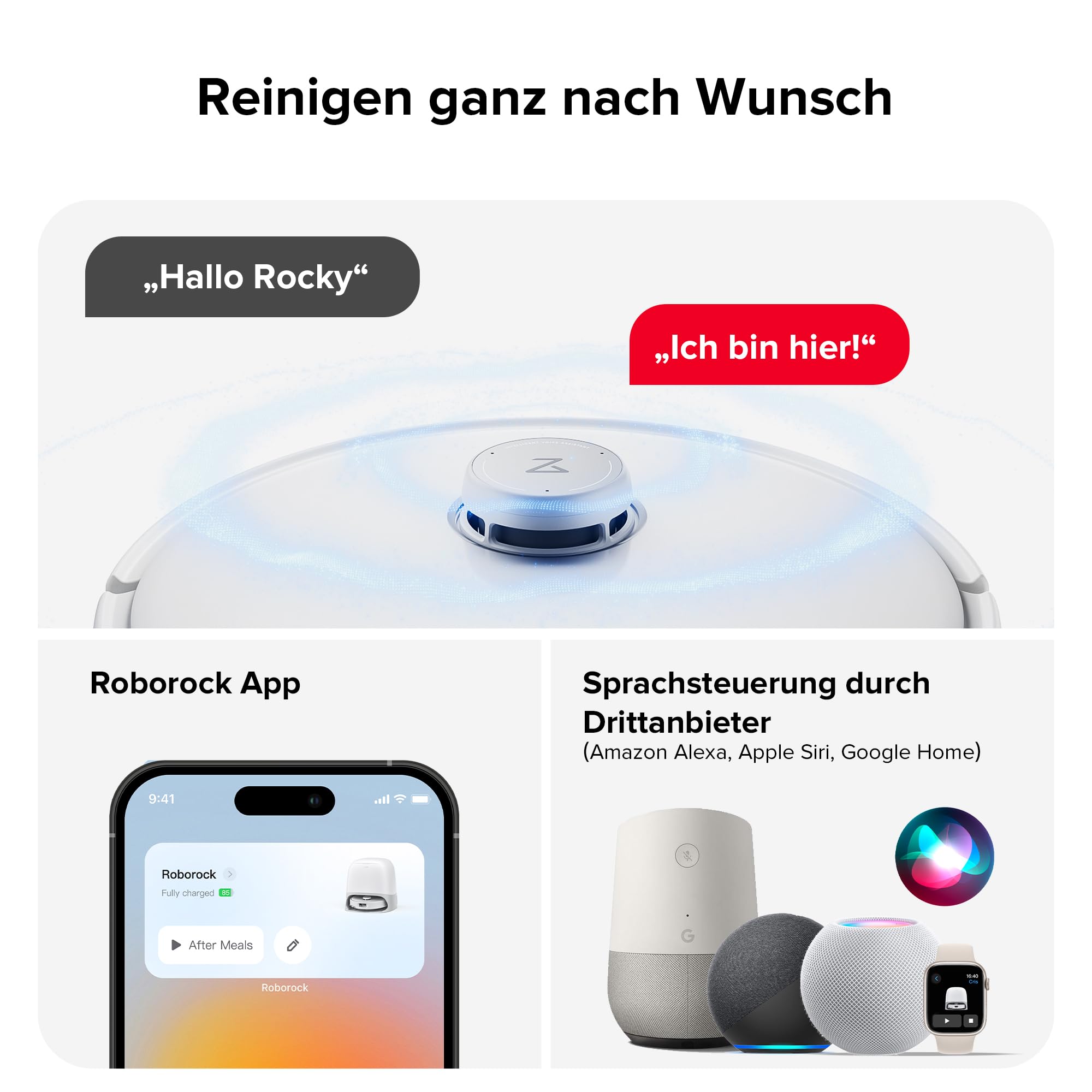 roborock Qrevo Curv Saugroboter mit Wischfunktion&Hebarem Wischmopp, Dual Anti-Tangle-System, AdaptiLift™ Chassis, 18.500Pa, 75℃ Heißwasser-Moppwäsche, Intelligente Schmutzerkennung&Sprachassistent