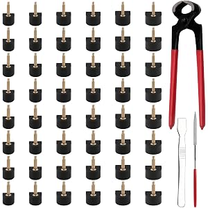 24 Pairs High Heel Replacement Tips Shoes Repair Kit for Women Shoes High Heel Caps Protectors Dowel Tips Pin Kit with 7.8 In