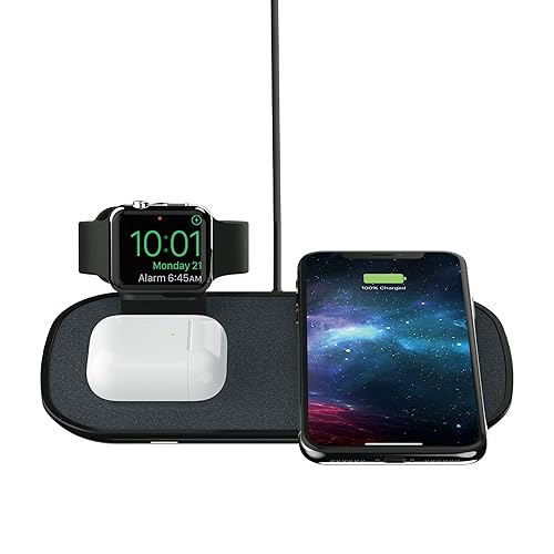 mophie 3-in-1 Wireless Charging Pad Qi-Certified for Fast