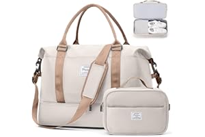 SUNMOP Weekender Bags for Women, Travel Duffel Bags with Shoe Compartment,Personal Item Travel Bag Carry on Overnight for women