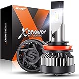 SEALIGHT X2 H11/H8/H9 Brightest LED Headlight Bulbs,100W 600% Super Brighter LED Headlights Conversion Kit Low Beam Head Lamp