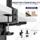 VIVO STAND-V011 Extra Tall Single Monitor Desk Mount 39 in Pole 22 lb view 6