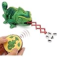 Tipmant RC Chameleon Remote Control Animal Toy Realistic Lizard Electric Electronic Pets Car Kids Birthday Gifts (Green)