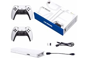 Consola Retro M15 PRO 4K HDMI con 20,000 Juegos Clasicos | 64 GB | 2 Mandos Inalámbricos | 2 Jugadores | Emuladores de PS1, A