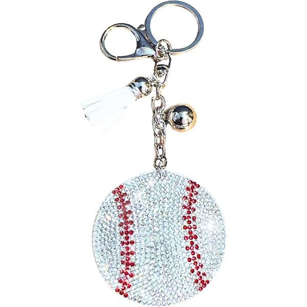 Cute Bling Ball Keychain For Women – Sparkly Wristlet Accessory For Keys, Purse, Backpack & Handbag