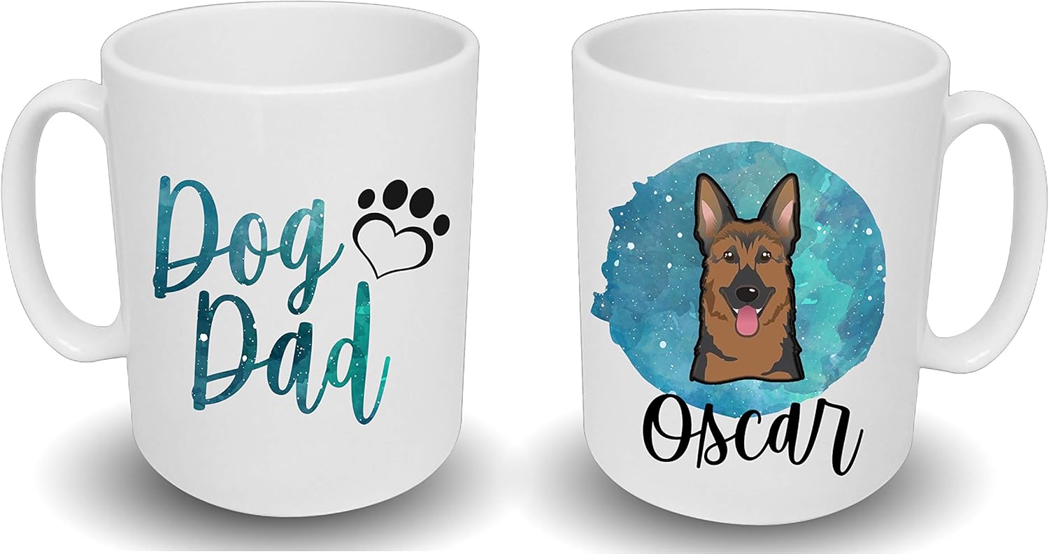 personalised dog dad mug