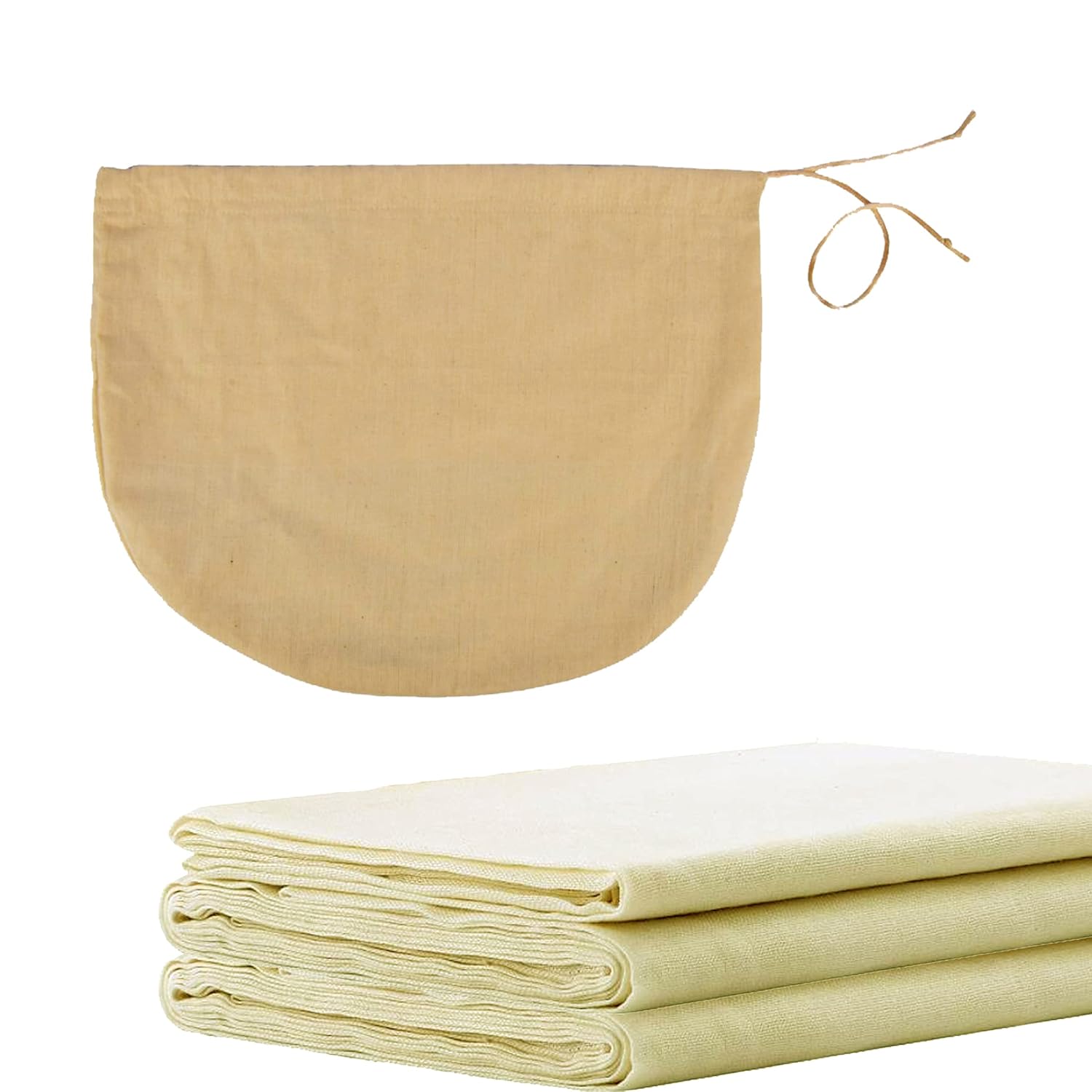 Droposale Muslin Cheesecloth and Bag for Making Paneer, Sprouts