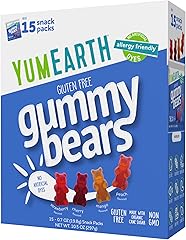 Yumearth, Organic Gummy Bears - Fruity Gummy Candy Snack Packs, Gluten Free Snacks for Kids - Allergy Friendly, Non-GMO, No A
