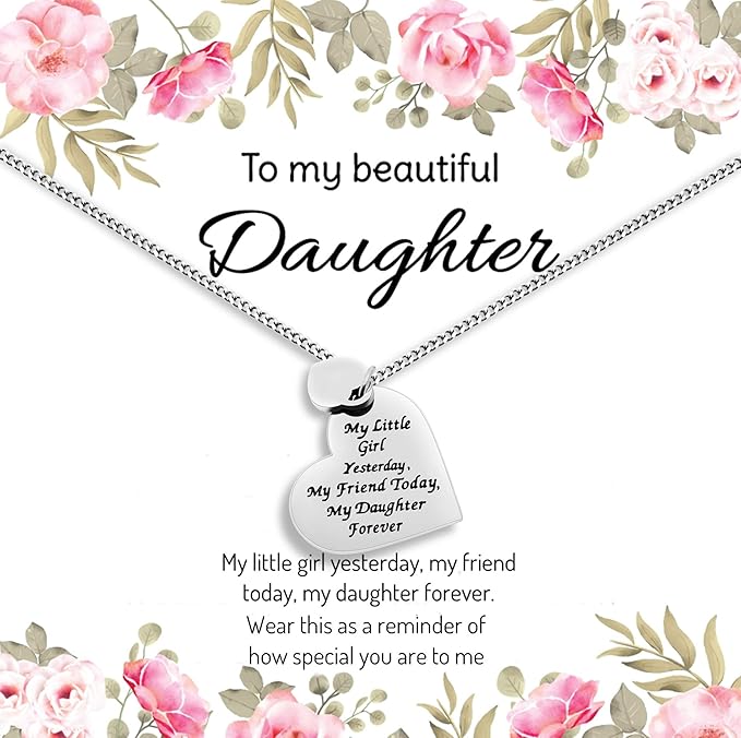 Amazon Com Daughter Valentines Day Jewelry Gift Necklace Gift