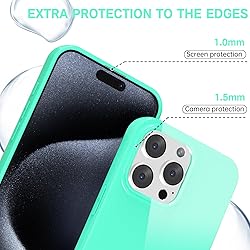Svanove for iPhone 15 Pro Case Silicone, Glossy