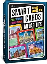 Smart Cards Megacities 7 Games in 1 50 Cards Travel Family Kids 5+