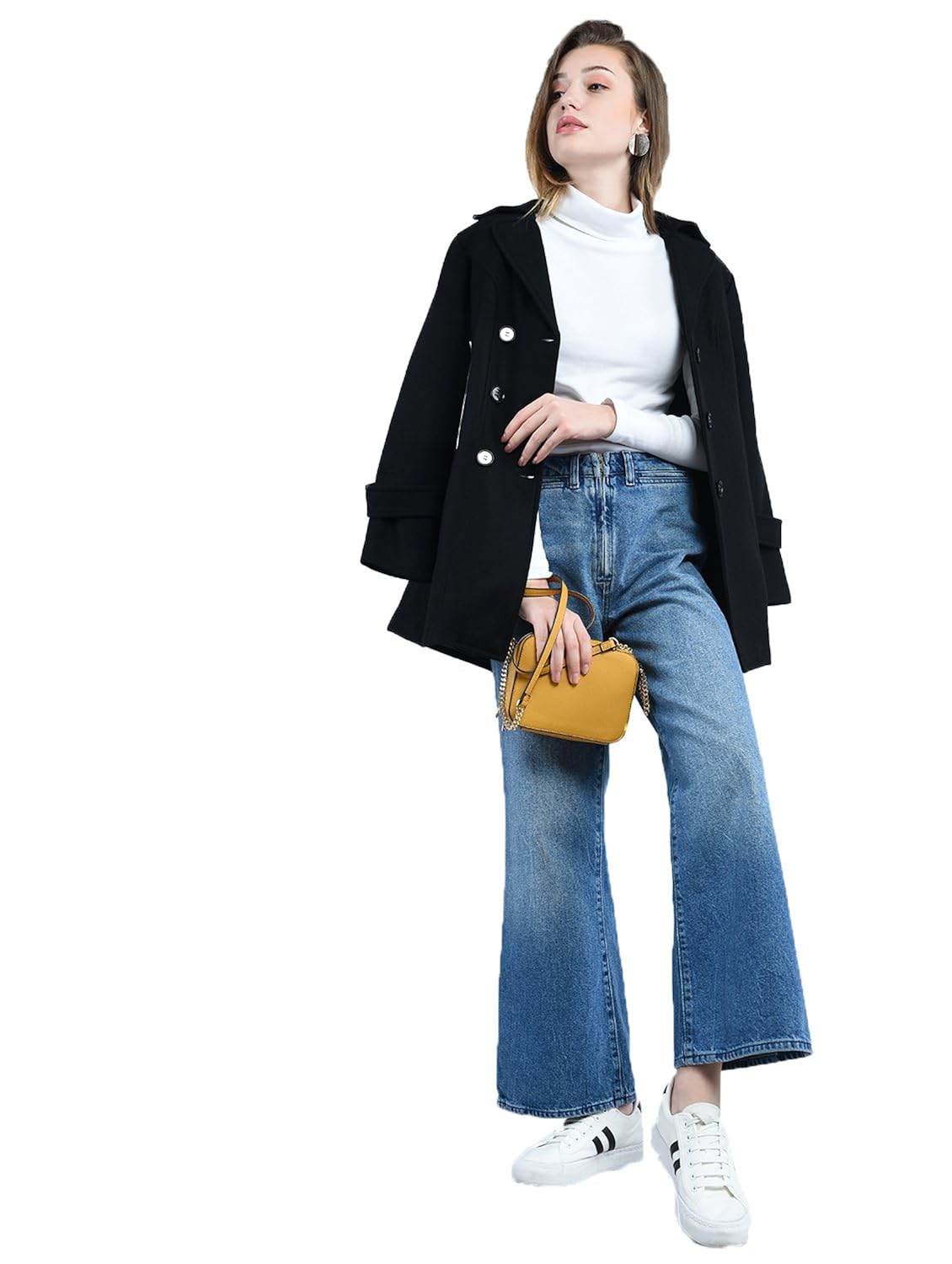 peptrends women's regular fit coat