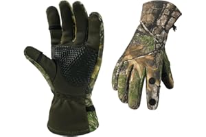 LOOGU Camouflage Hunting Gloves Full Finger/Fingerless Gloves Pro Anti-Slip Insulated Camo Glove Hunting Outdoors Waterproof Gear
