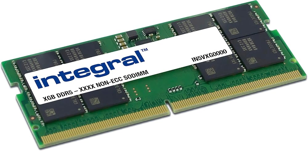 Integral 8GB DDR5 5600MHz SODIMM Laptop RAM Module