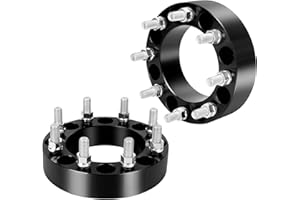 YIZBAP 8x6.5 to 8x170 Wheel Adapters for F250 F350 Wheels on Silverado Vehicle, 1.5 inch 8x165.1mm to 8x170mm Wheel Adapter 126.15mm Hub Bore with M14x1.5 Studs
