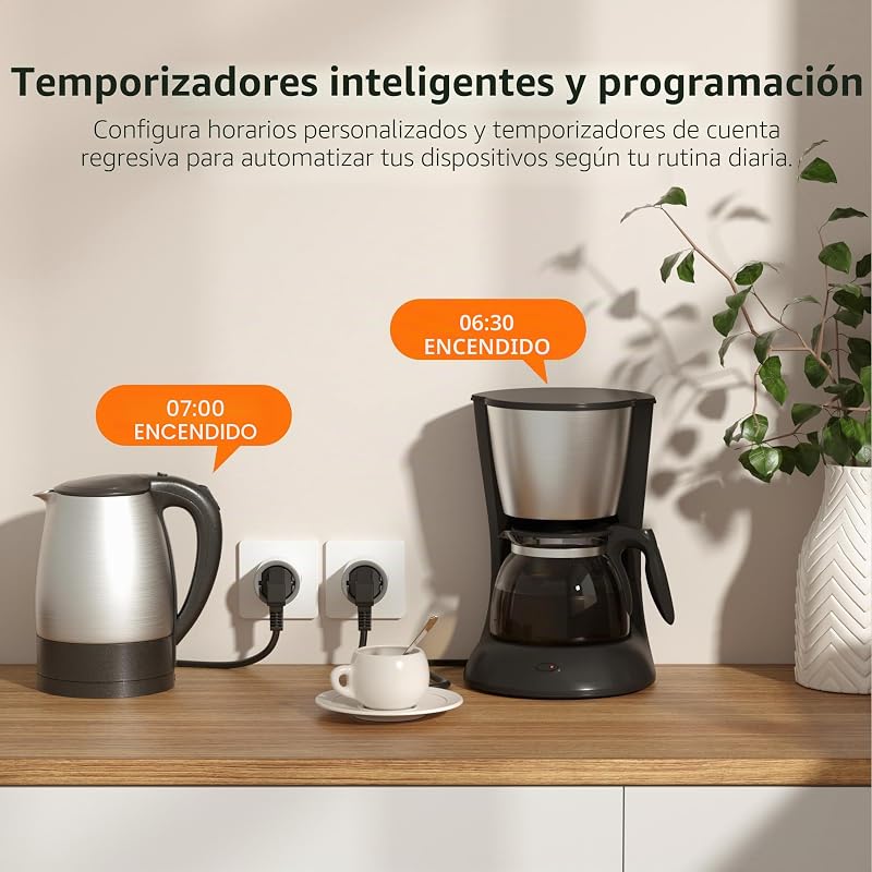 S60ZBTPF Ficha Inteligente Zigbee - Controlo Remoto, Monitor. Energia, Temporizador, Protec. Overload, Repetidor Zigbee, eWeLink 2Pack
