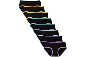 TIICHOO Girls Underwear for Teens Ages 8-16 Cotton Soft Girls Panties Pack of 8