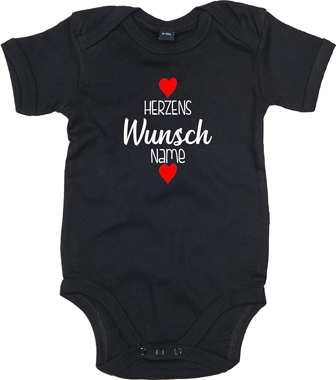 Kleckerliese Baby Body Sprüche Jungen Mädchen Kurzarm mit Motiv Herzens