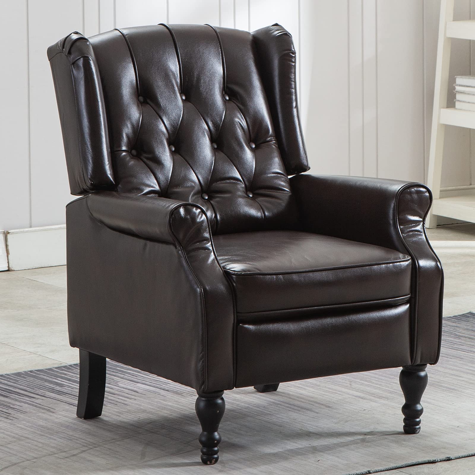 Buy Bonzy Home Wingback Recliner Chair Air Leather Recliner Classical