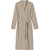 Latuza Women's Petite Length Robe Lightweight Waffle Knit Bathrobe
