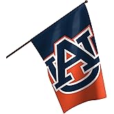 FOCO NCAA Auburn Tigers Unisex Double Sided 40" x 28" Team Logo Vertical Flag, Vertical 40" x 28", One Size