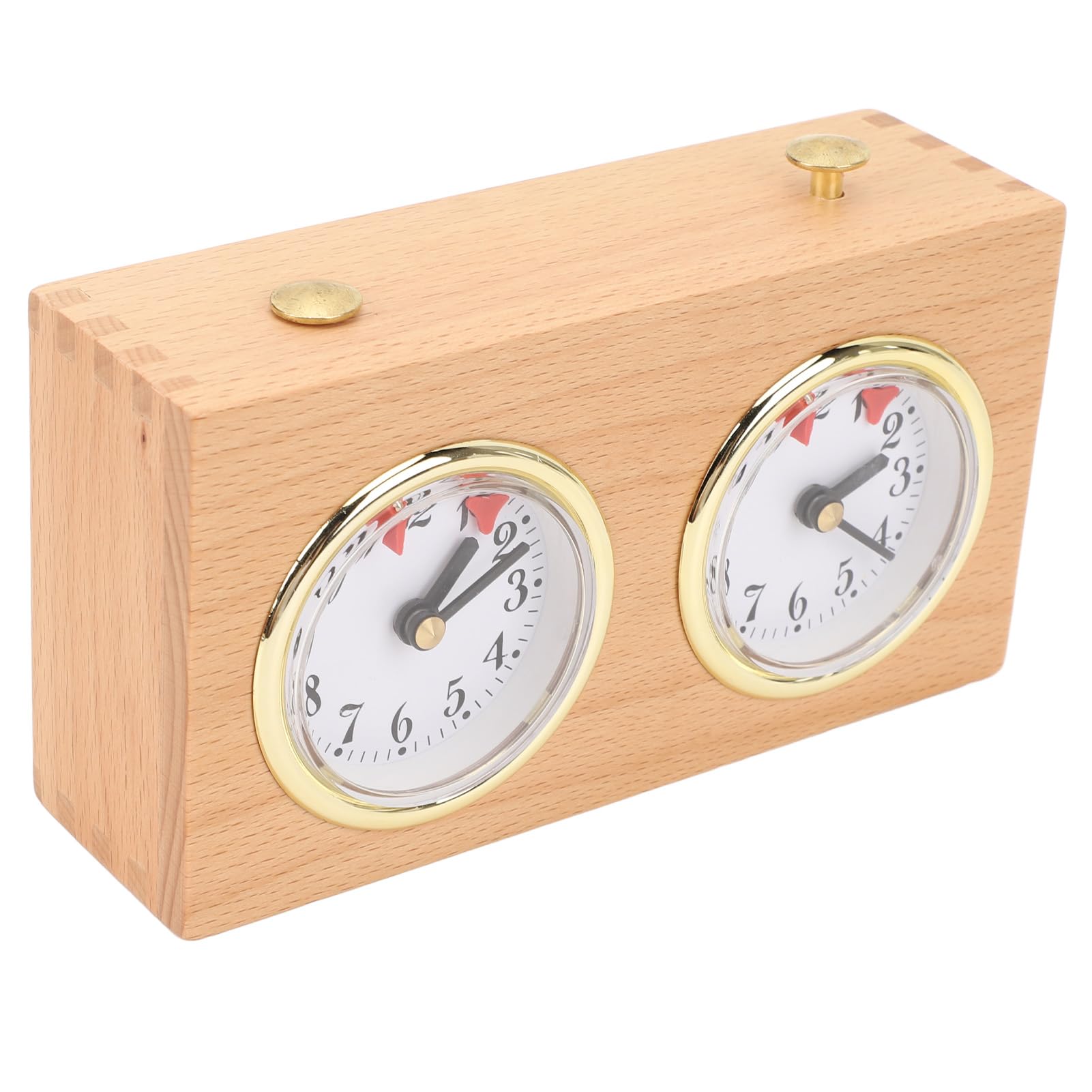 ARTOCT Wooden Vintage Chess Timer Wind Up Multifunctional Portable Professional Stress Reduction Ornament Chess Clock for Competition