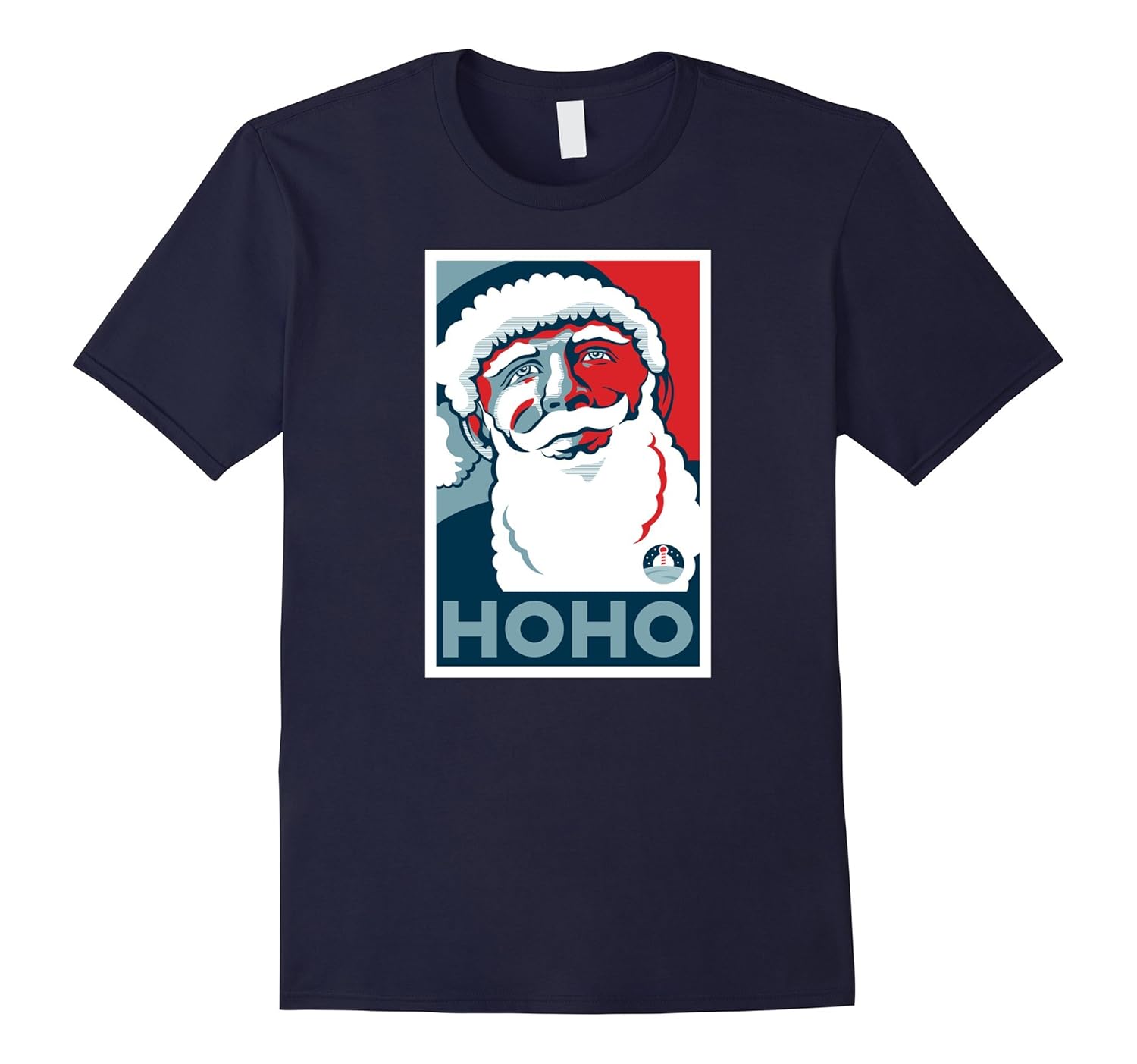 Hoho Santa Claus T-shirt Funny Obama Christmas Hope Xmas-ANZ