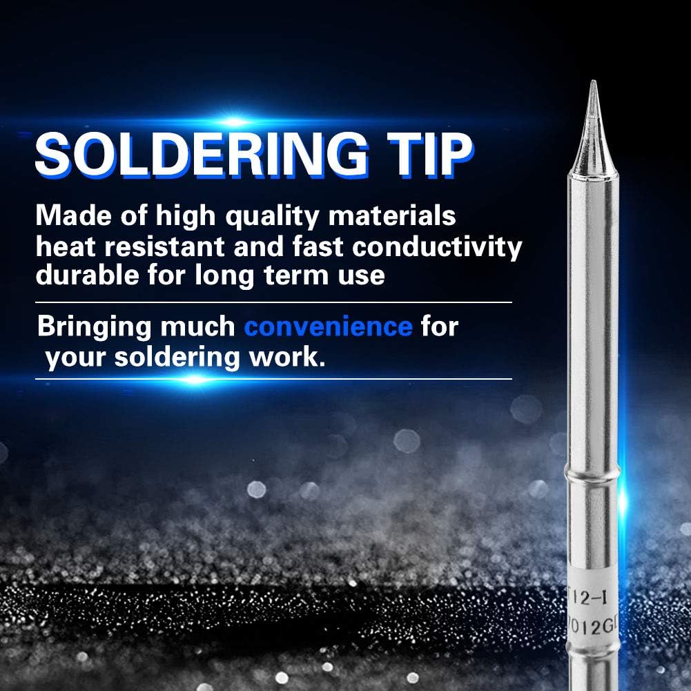 T12 Series Soldering Iron Tips Welding Tool Replacement for FX-951 Rework Station Rework Station(T12-I) - Image 5