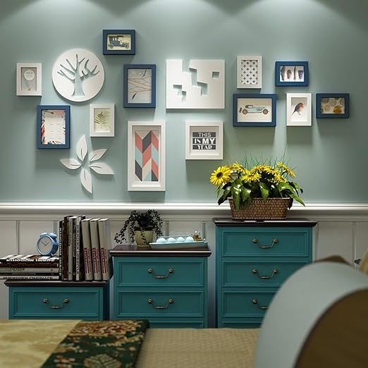 Marco Decorativo Foto Pared Combinacion Hogar Decoracion De Madera