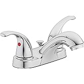 Aqua Vista 15-B42WP-CH-AV Two Handle Bathroom Sink Faucet, Polished Chrome