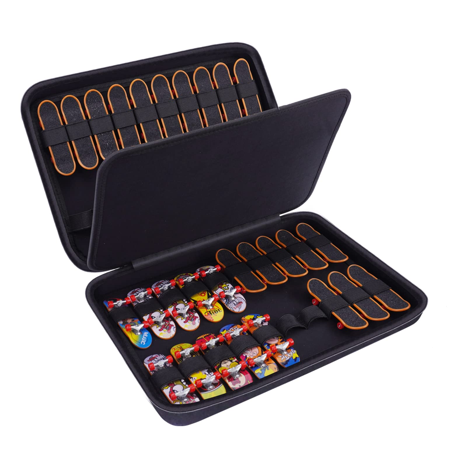 Case for TECH Deck Ultra DLX Fingerboard Mini Skateboards, Portable Fingerboard Travel Carrying Case for Collectible Finger Skateboards and Accessories (CASE ONLY!)