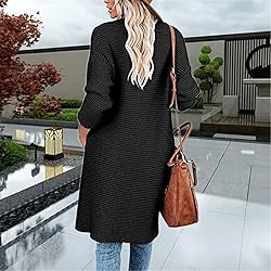 ADJHDFH Womens Fall Sweaters Black V Neck Sweater