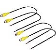 HCFeng RCA Female to Speaker Cable - RCA Plug Jack Adapter to Bare Audio Cable (0.3m/4pack)
