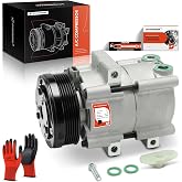 A-Premium Air Conditioner AC Compressor with Clutch | Compatible with Ford F-150 F-250 F-350 Super Duty, Mustang &amp; Lincoln Town Car &amp; Mercury Cougar, 4.6L 5.4L 6.8L