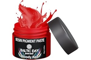BALTIC DAY Bloody Red Pigment Paste for Epoxy Resin [ 56g/2oz ] - Epoxy Resin Pigment Paste Set - Resin Paste Pigment - Resin Color Pigment Paste | Epoxy, Resin Art Paste | Opaque Resin Paste - Mica Powder Paste