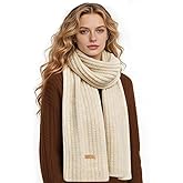 ZCXHYDL Winter Chunky Knit Scarf for Women Ultra Soft Thick Warm Knitted Scarf Long Knit Scarves for Women's Cold Weather