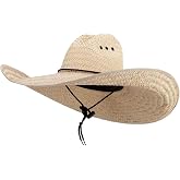 Solid Wing 7 Inch Brim Light Straw Hat | Wide brim, straw, elastic sweatband, outdoor activity use, spring summer wear, one size, hand wash only