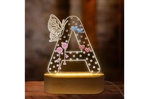 COSHAYSOO Initial Earring Holder Organizer Acrylic for Tween Preteen Teen Girls, Unique Christmas Birthday Gifts for 8 9 10 11 12 13 14 16 18 Year Old Girl Vanity Accessories Stuff Monogram Letter A