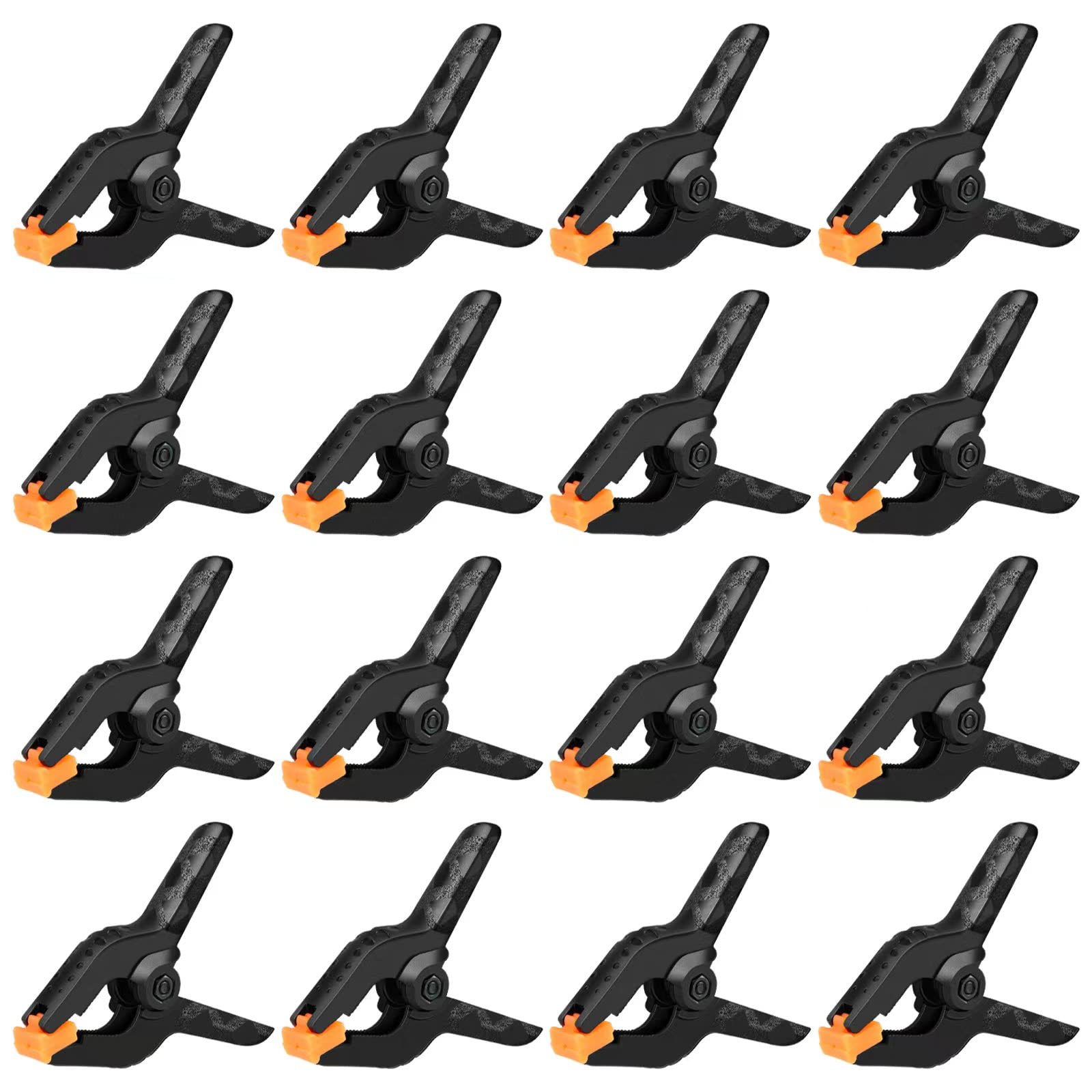 Photo 1 of 16 Pack Small Spring Clamps, 3.5 Inch Heavy Duty Clamps for Backdrop Stand, Plastic Clips for Crafts and Backdrop Clips for Crafts, Woodworking, Photography, Outdoor