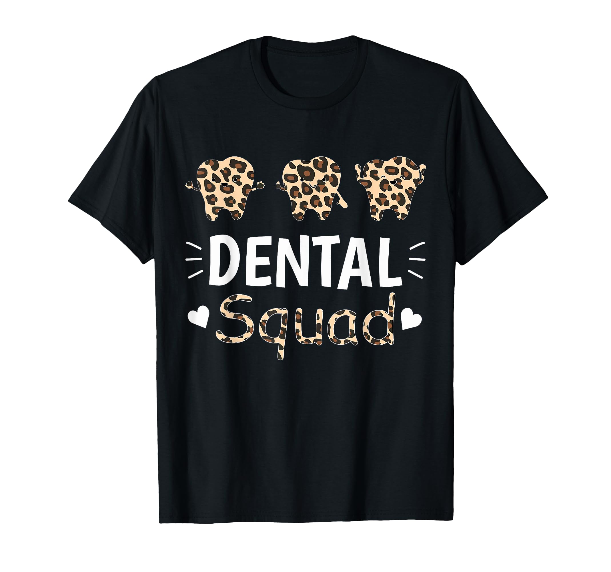Leopard Dental Squad Costume Dental Assistant Women T-Shirt