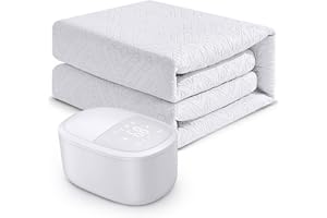 MINOROTY Water Heated Mattress Pad, King Size 78"x80" Bed Warmer, No Electric Wire, Radiation-Free Water Heating Mattress Topper with Intelligent Control, Comfortable, Washable