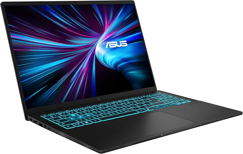 V16 V3607VM-RP011 - Ordenador Portátil Gaming de 16" WUXGA 144Hz (Intel Core 7 240H, 16GB RAM, 1TB SSD, NVIDIA RTX 5060 8GB, Sin Sistema Operativo) Negro Mate - Teclado QWERTY español