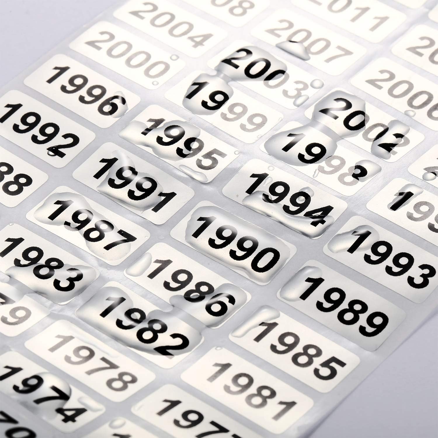 Consecutive Number Label Stickers Waterproof Number Inventory Stickers ...