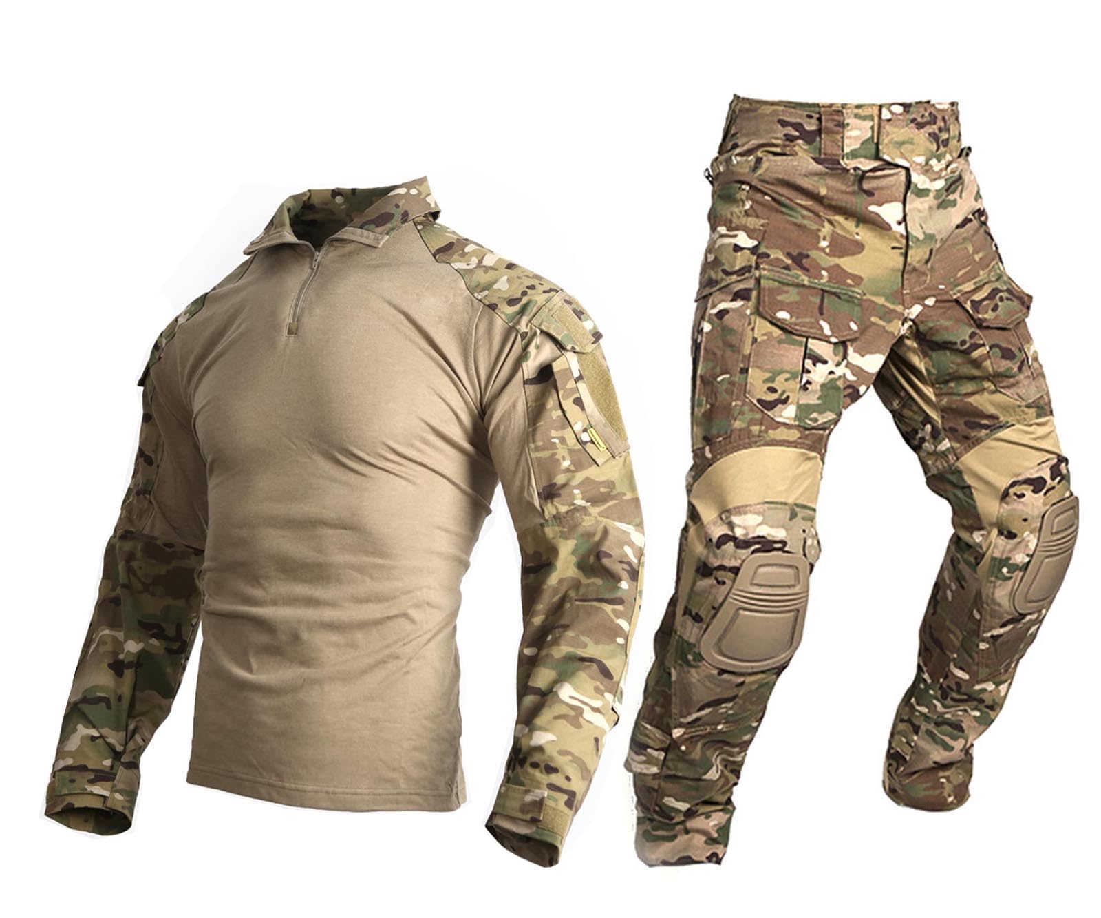 Paintball Equipment Men Military Airsoft Combat bdu Uniform Gen3 Tactical Uniform Multicam MC (XXL)